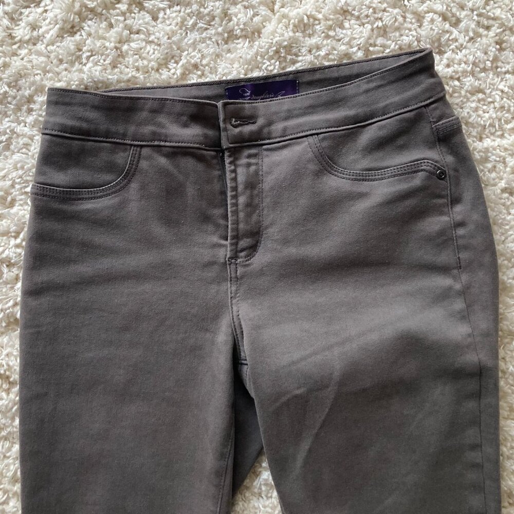 Not Your Daughter's Jeans Lift Tuck Technology Mid Rise Skinny Gray Jeans Size 2